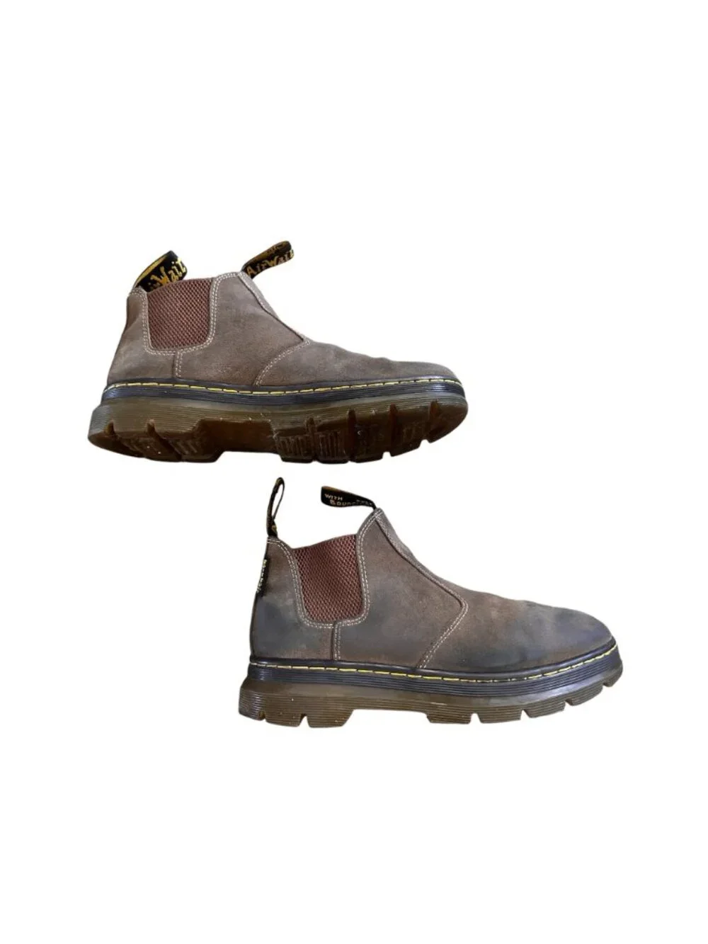 Dr. Martens Hardie II Suede Chelsea Boots Mens 9 Brown workwear Chore Outdoor